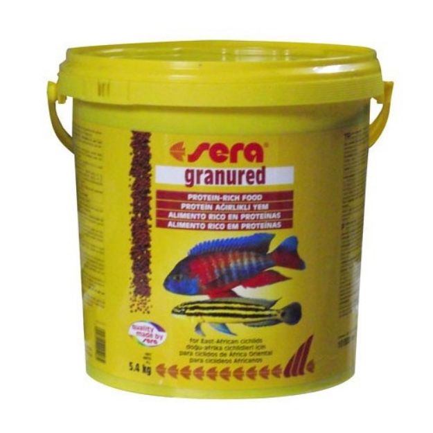 Picture of Sera Granured Cichlid Balıkları için Etçil Balık Yemi 10 lt Kova