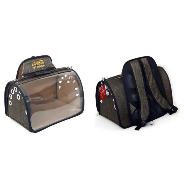 Picture of Lavista Haki Tomris Şeffaf Sırt Flybag