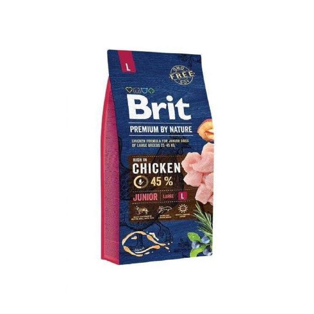 Picture of Brit Premium By Nature Tavuklu Büyük Irk Yavru Köpek Maması 15 Kg