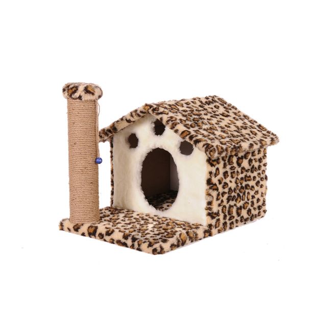 Picture of Cathause Kedi Evi Yuvalı 45 Cm Leopar