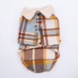 Picture of Pawstar  Blue Plaid e Pelle Jacket 