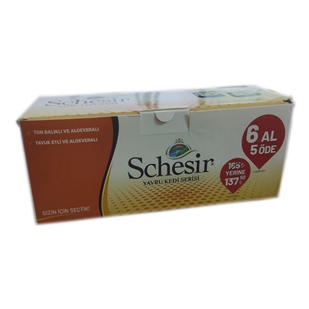 Picture of Schesir Konserve Yavru Kedi Serisi 6 Al 5 Öde