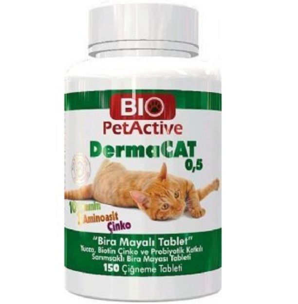 Picture of Bio PetActive Dermacat Sarımsaklı Maya 150 Tablet
