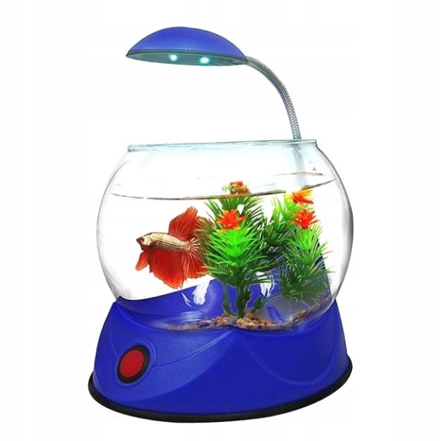 Picture of Hailea V-01 Led Aydınlatmalı Fanus 2,5 lt Mavi