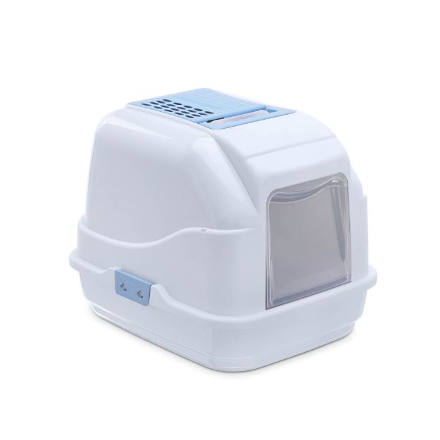 Picture of Imac Easy Cat Flitreli Kapalı Kedi Tuvalet Kapı Mavi