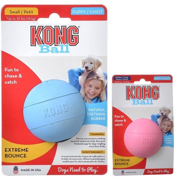 Picture of Kong Yavru Köpek Delikli Top Small (Pembe&Mavi)