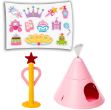 Picture of Ferplast Cricetti 9 Princess Temalı Kemirgen Kafesi 46 cm x 29,5 cm x 23 cm