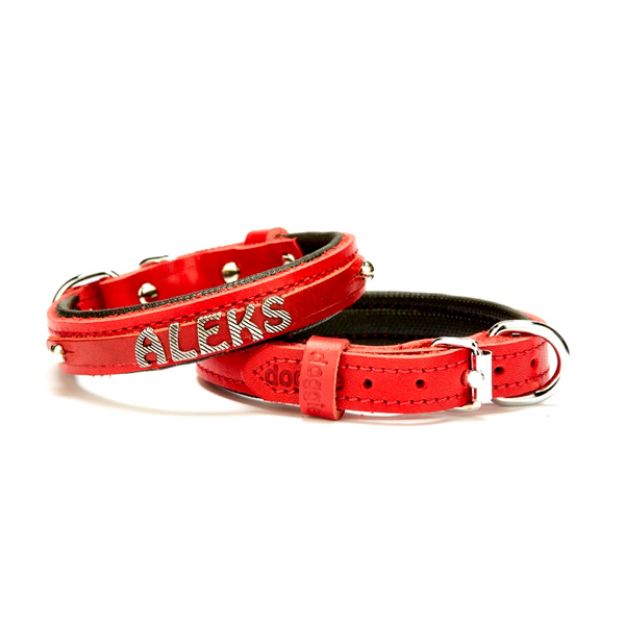 Picture of Doggie Yumuşak Dokulu İsimlikli Köpek Boyun Tasması Kırmızı SBT-1514 M