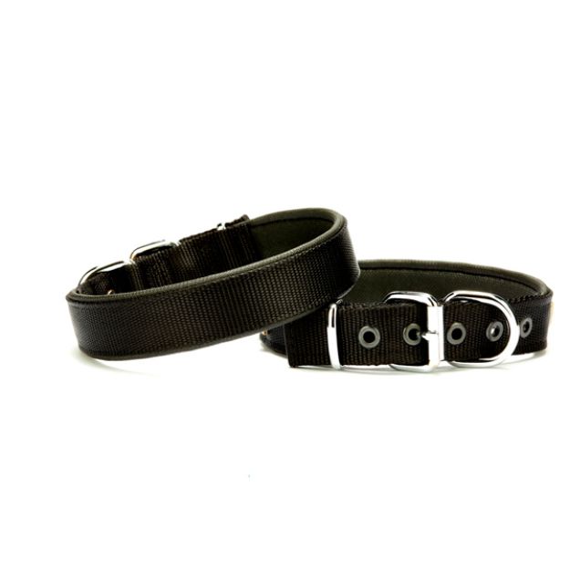 Picture of Doggie Dokuma Softlu Sade Köpek Boyun Tasması Siyah DSBT-2510 L