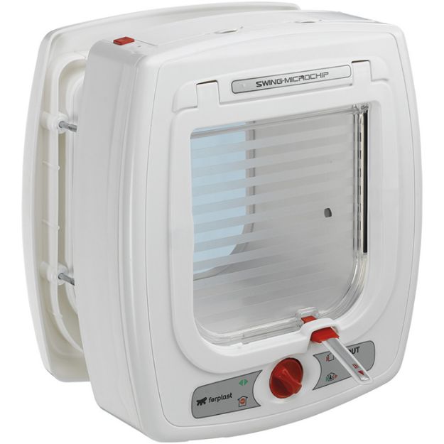 Picture of Ferplast Swing Microchip Beyaz Köpek Kapısı Microçipli