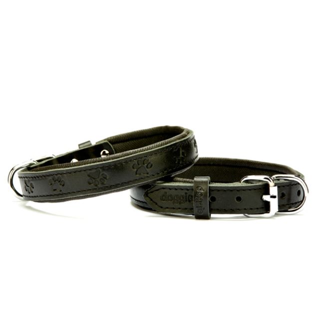 Picture of Konfor Deri Pati Desenli Boyun Tasması Siyah 2x35-40cm Sbt2036mblack