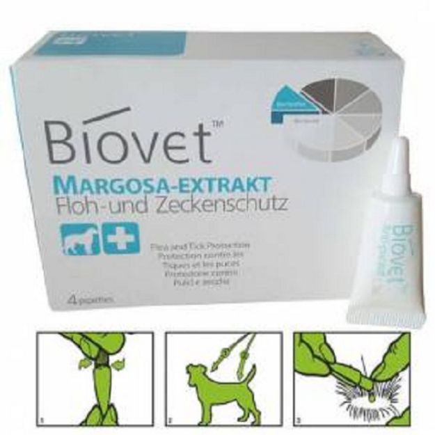 Picture of Biovet Bitkisel Büyük Boy Köpek Pire Kene Damlası 4 lü