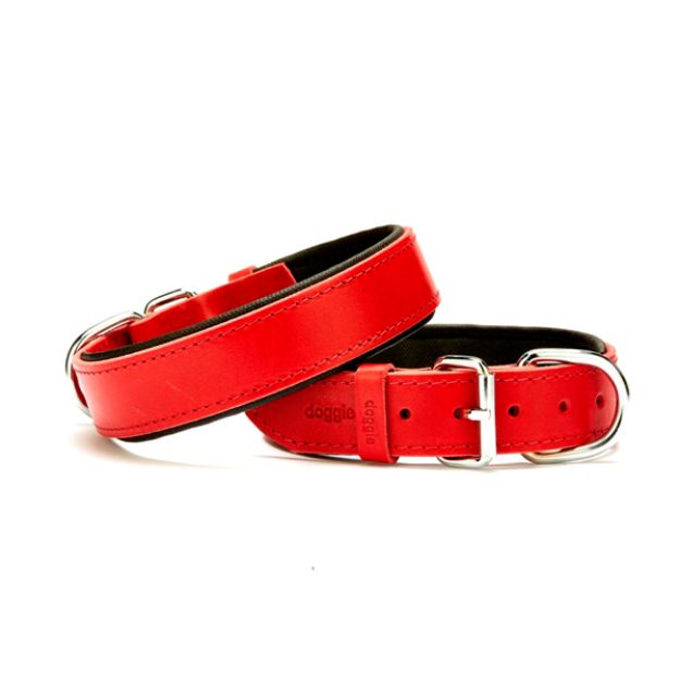 Picture of Konfor Deri Boyun Tasması Kırmızı 3,5x52-60cm Sbt3510lred