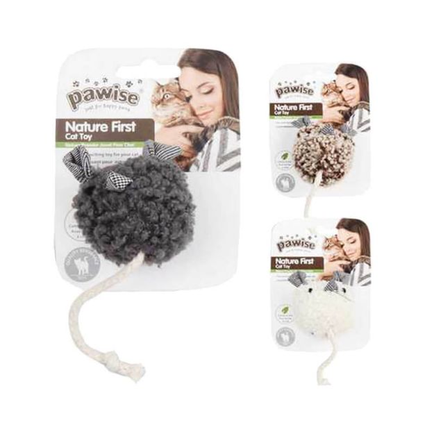 Picture of Pawise Peluş Kedi Oyuncağı Hışırtılı Fare 6 cm