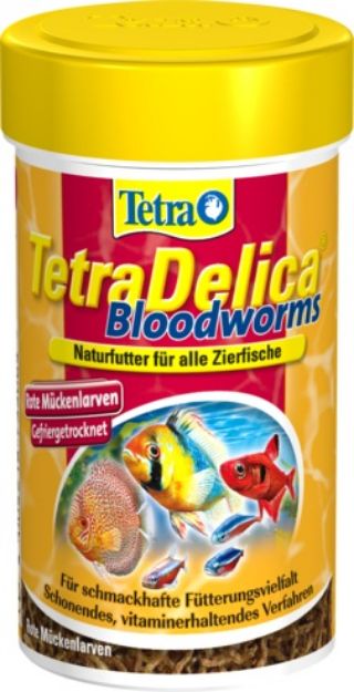 Picture of Tetra Delica Bloodworms Kurutulmuş Kan Kurtlu Balık Yemi 100 ml