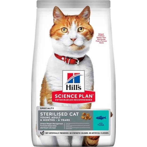 Picture of Hills Sterilised Kısırlaştırılmış Ton Balıklı Kedi Maması 15 kg
