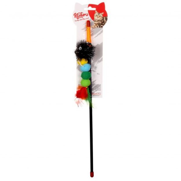 Picture of Natura Peluş Tırtıl Kedi Olta Oyuncak 45 cm