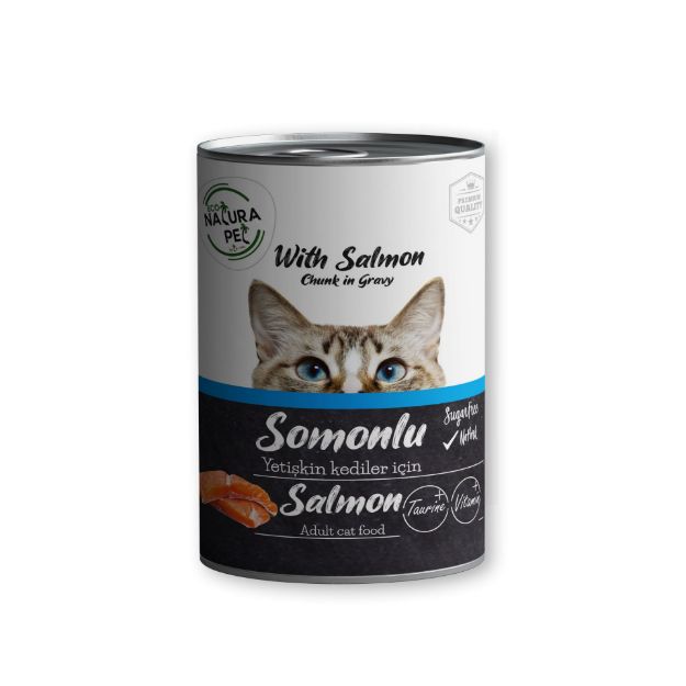 Picture of Eco Natura Pet Somonlu Yetişkin Kedi Konservesi Gravy 400 Gr