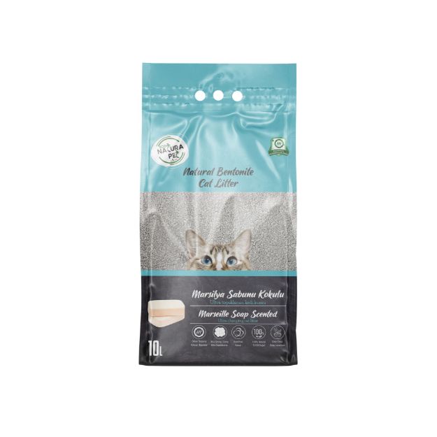 Picture of Eco Natura Pet Marsilya Sabun Kokulu Kalın Tane Bentonit Kedi Kumu10Lt