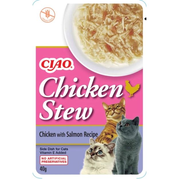 Picture of Ciao Churu Chicken Stew Tavuk Güveç ve Somonlu Pate 40 Gr