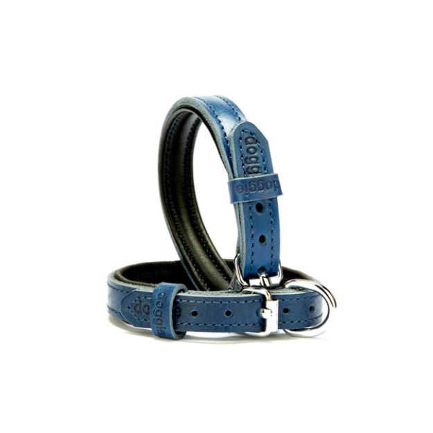 Picture of Doggie Yumuşak Deri Pedli Firstclass Köpek Boyun Tasması Mavi FCBT-2010 S