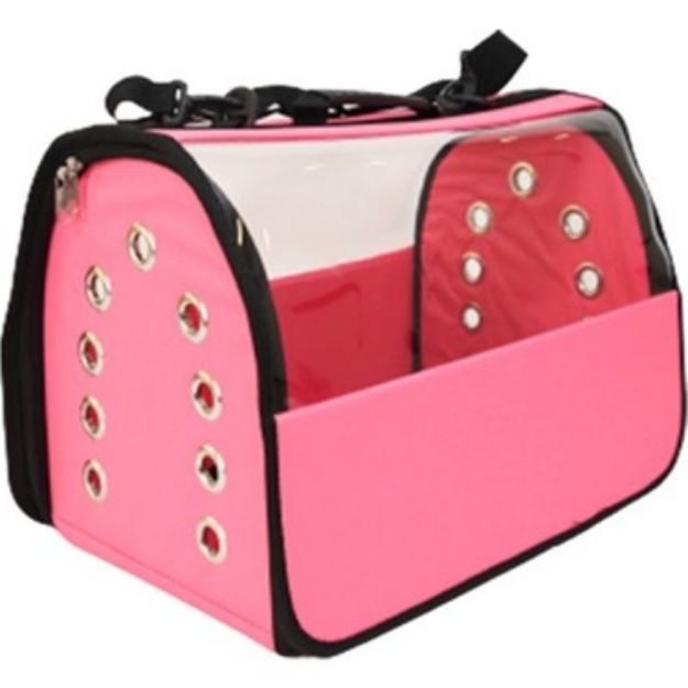 Picture of Lavista Şeffaf Flybag Pet Taşıma Çantası Pembe 26x43x27h Cm