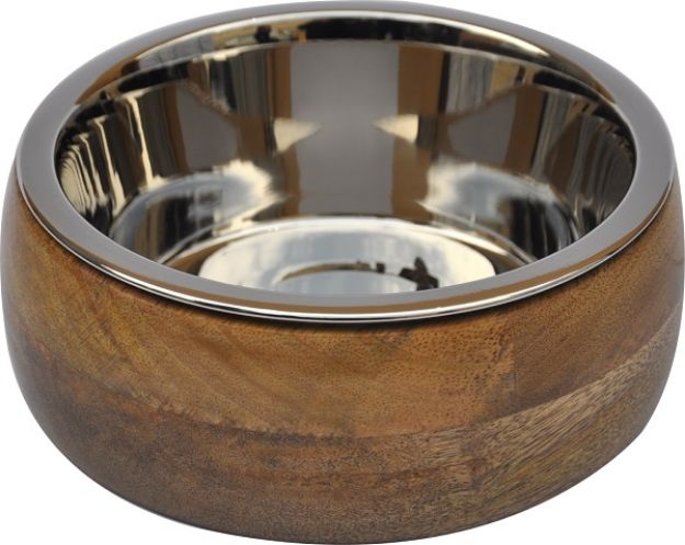 Picture of Oval Ahşap Mama-Su Kabı M
