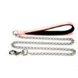 Picture of Doggie Comfort Dokuma Saplı Zincirli Köpek Gezdirme Pembe DZGT-25