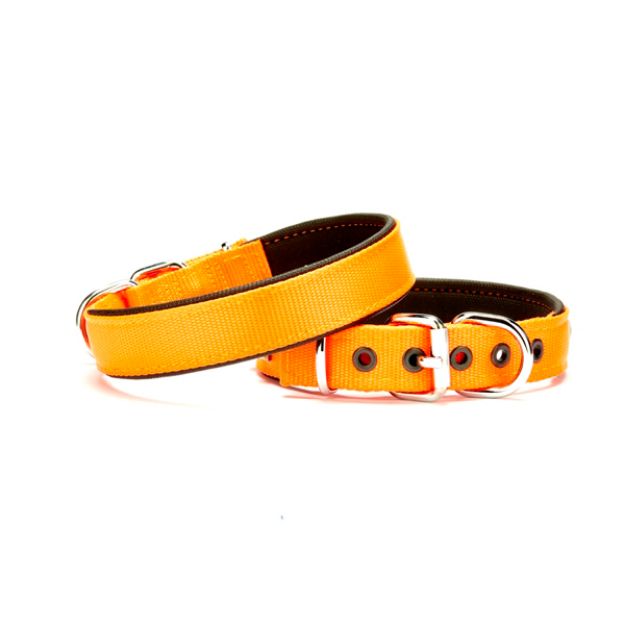 Picture of Doggie Dokuma Softlu Sade Köpek Boyun Tasması Turuncu DSBT-2510 L
