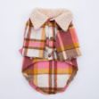 Picture of Pawstar  Pink Plaid e Pelle Jacket 
