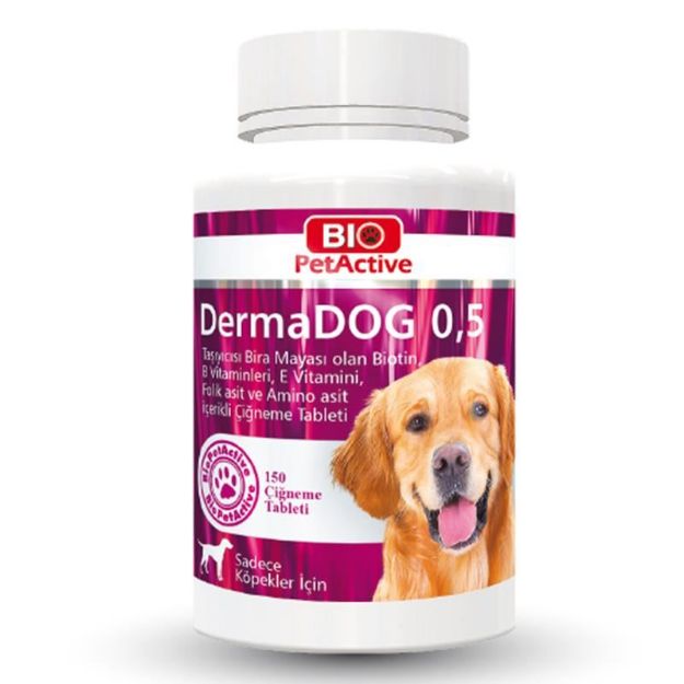 Picture of Bio PetActive Dermadog Küçük ve Orta Irk Sarımsaklı Maya 150 Tablet