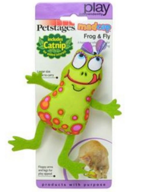 Picture of Pet Stages Madcap Frog & Fly Kediotlu Kedi Oyuncağı