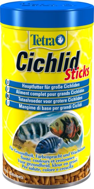 Picture of Tetra Cichlid Sticks (Doromin) Cichlid Balıkları için Çubuk Yem 500 ml