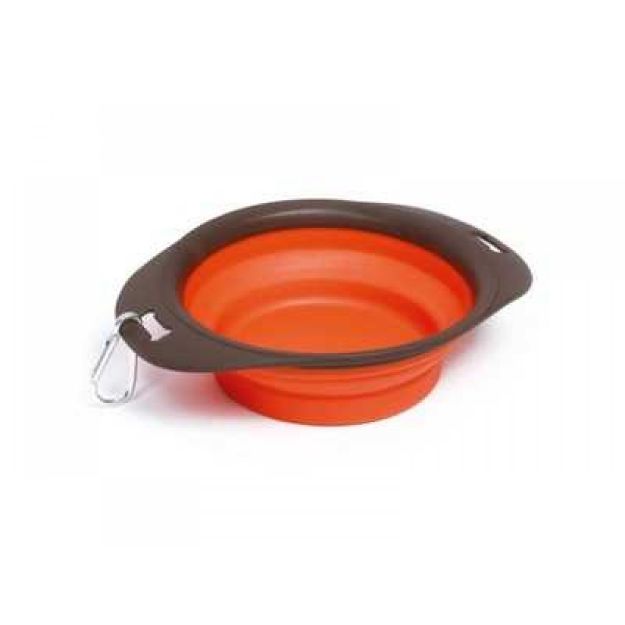 Picture of M-Pets Katlanabılır Mama Kabı Turuncu L Mp-72982 