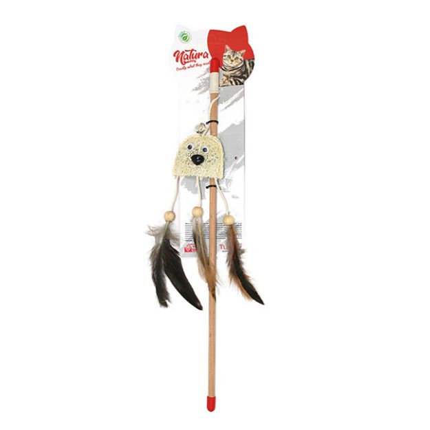 Picture of Natura Doğal Sünger Canavar Kedi Olta Oyuncak 45 Cm