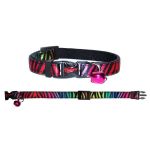 Picture of Natura Adult Cat Collar - Raınbow Zebra