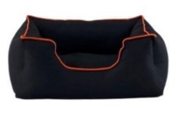 Picture of Pet Comfort Alpha Kedi  Köpek Yatağı Siyah Turuncu Biye S 60x50cm