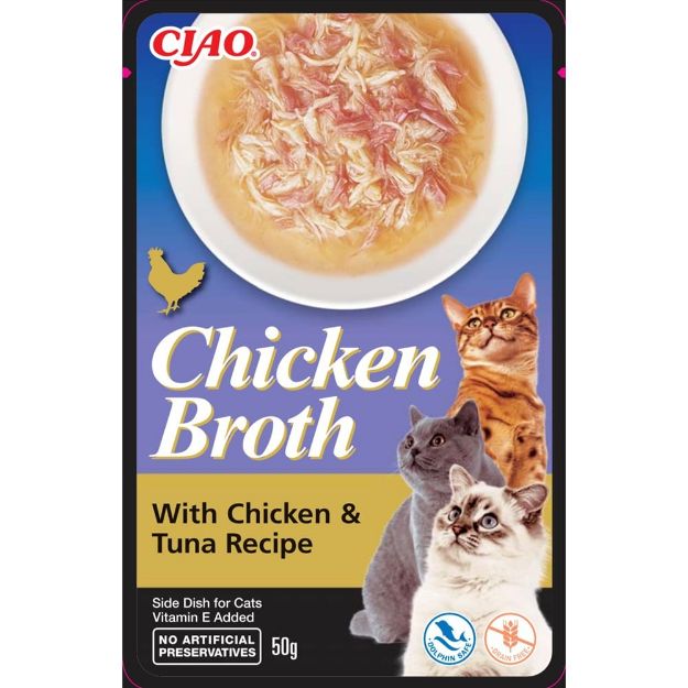 Picture of Ciao Chicken Broth Tavuk Sulu ve Ton Balıklı Kedi Çorbası 50 Gr