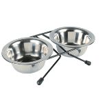 Picture of Trixie Paslanmaz Çelik Kedi Köpek İkili Mama Su Kabı Small 2x0,45 lt