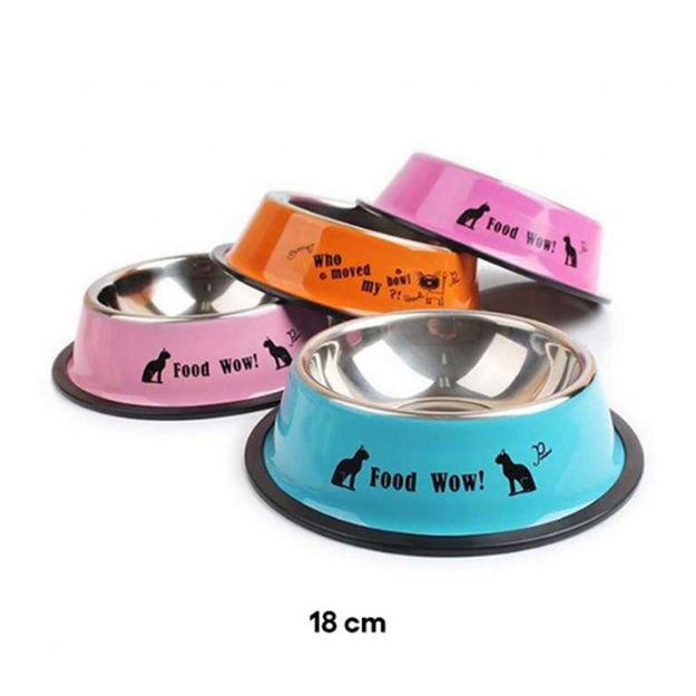 Picture of Nunbell Çelık Mama Kabı Renklı 18cm 
