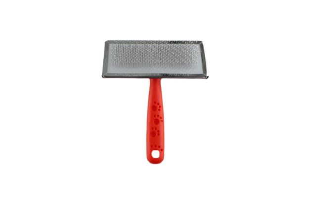 Picture of Zampa Slikon Top Başlıklı Kedi ve Köpek Fırçası Medium 14x9cm, Kırmızı