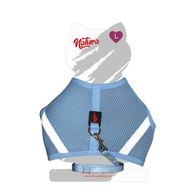 Picture of Natura Aır Net Harness For Cats - Blue L 