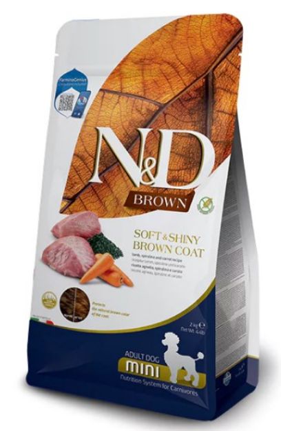 Picture of N&D Brown Kuzu Havuç Patates ve Spirulina Küçük Irk Yetişkin Köpek Maması