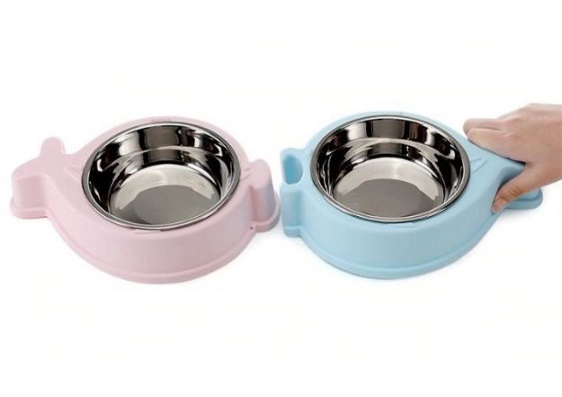 Picture of Ally Paws Balık Şekilli Köpek Mama ve Su Kabı 2'Li