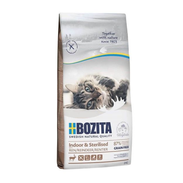 Picture of Bozita Feline İndoor Tahılsız Sterilized Geyik Etli Kedi Maması 10 Kg