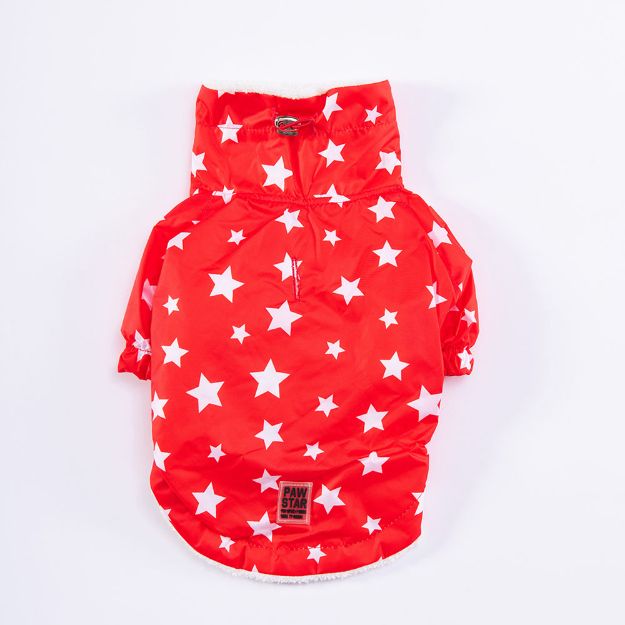 Picture of Pawstar Red Stars Big Raincoat 7xl
