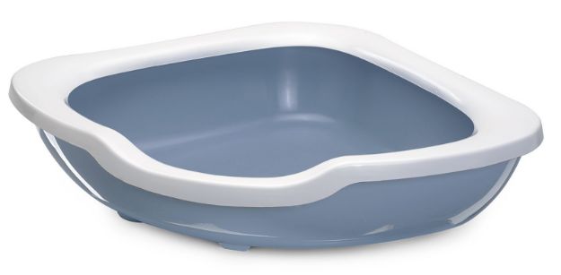 Picture of Imac Fred Açık Kedi Tuvalet Kabı Köşeli Mavi