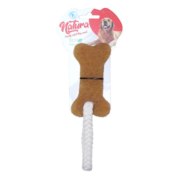 Picture of Natura Doğal Kauçuk Küçük Kemik  Köpek Çiğneme Oyuncağı Pth-062