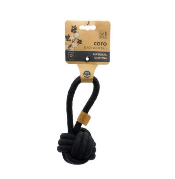 Picture of M-Pets Coto Black Loop Ball 8Cm Çekmeli Örgü Top Oyuncak
