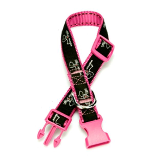 Picture of Doggie Etiketli Dokuma Ayarlı Köpek Boyun Tasması No:1 Mor